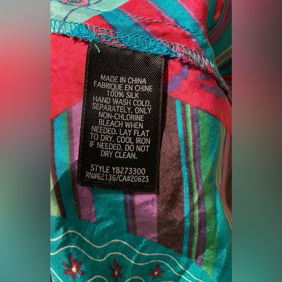 GUESS Silk Patchwork Dress size 7 - Picture 7 of 8